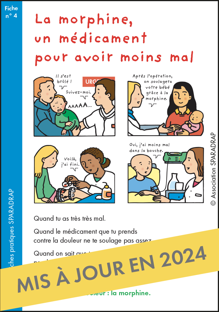 Couverture de la fiche "La morphine, un médicament pour avoir moins mal"