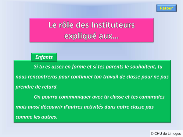 Le rôle des instituteurs