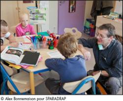 Photo d'une école à l'hôpital