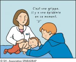 Un médecin qui examine un enfant malade